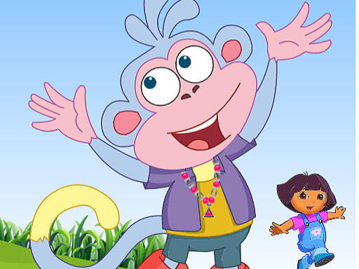 Monkey Boots Dress Up online Girls game