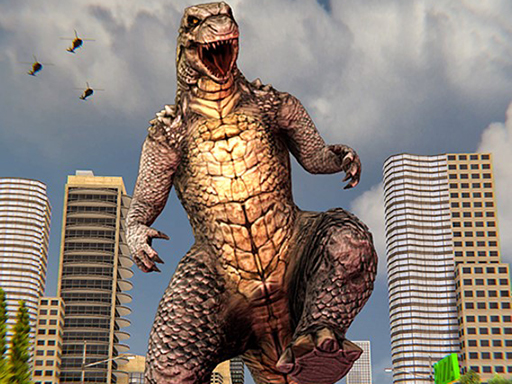 Monster Dinosaur Rampage City Attack online game