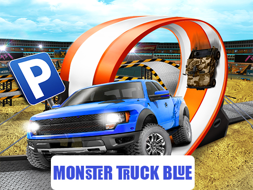 Monster-Truck-Parking Free 3D Blue online game