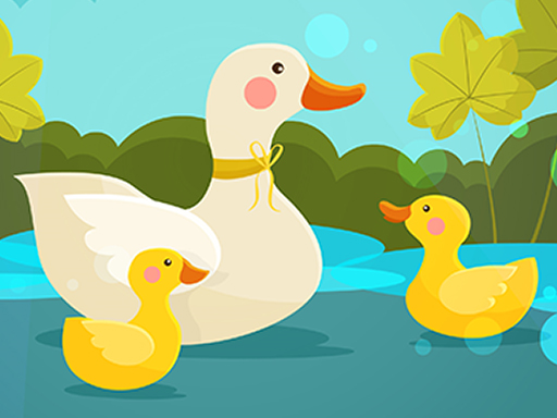 Mother Duck and Ducklings Jigsaw online game