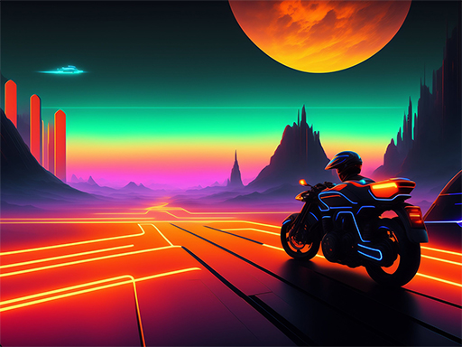 Motor Racing in Space online Racing game