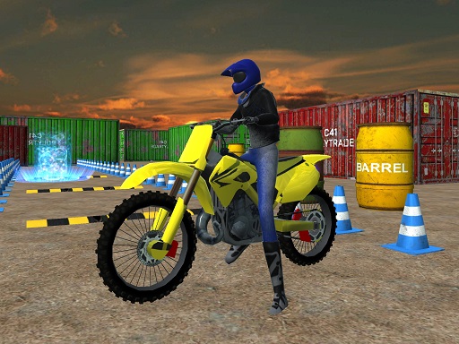 MSK Dirt bike stunt parking sim online game