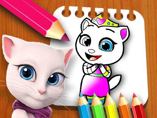 My Angela Talking Coloring Book online game