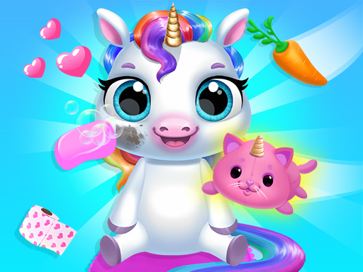 My Baby Unicorn Pony Care 2 online Hypercasual game