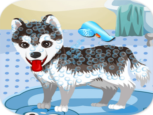 My Cute Dog Bathing online game