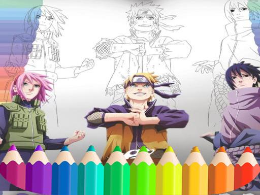 Naruto Shippuden Coloring Book: draw Book Ninja online game