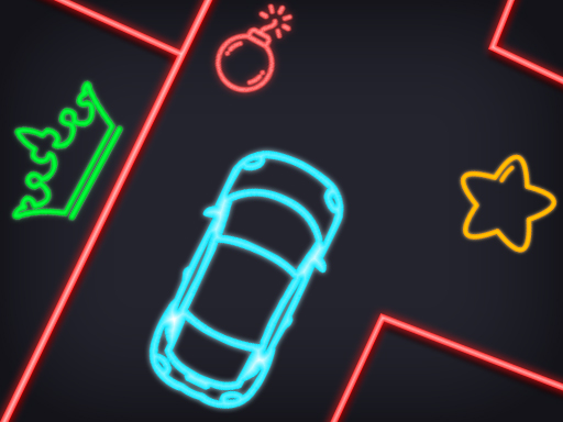 Neon Car Puzzle online game