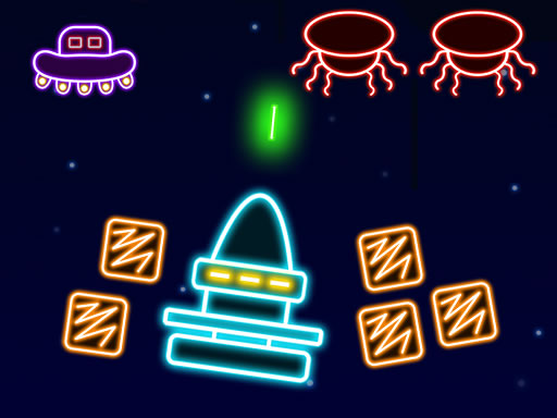 Neon Invaders online Shooting game