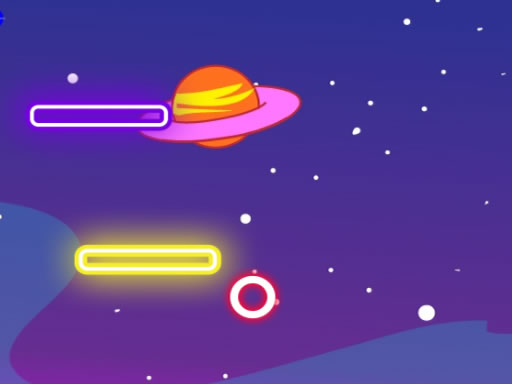 Neon Space Jump online Puzzle game