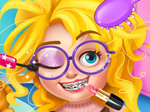 Nerdy Girl Makeup Salon online Girls game