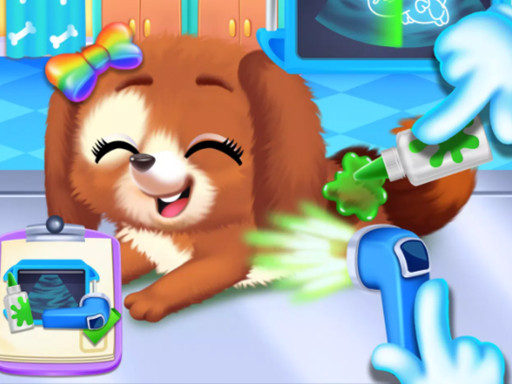 Newborn Puppy Dog Salon online game
