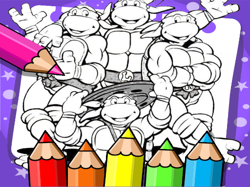 Ninja Turtle Coloring Book online Puzzle game