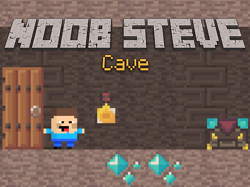 Noob Steve Cave online game