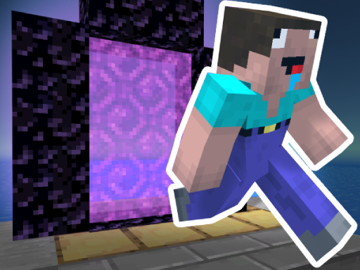 Noob Steve Parkour online game