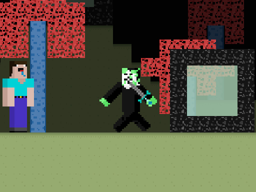 Noob vs Hacker Zombie online game