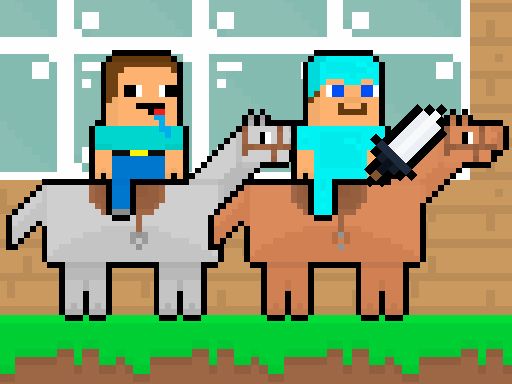 Noob vs Pro HorseCraft online game