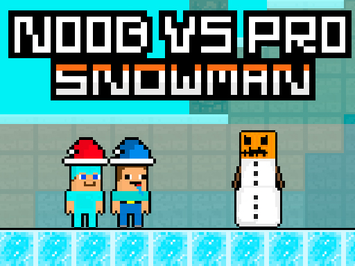 Noob vs Pro Snowman online game