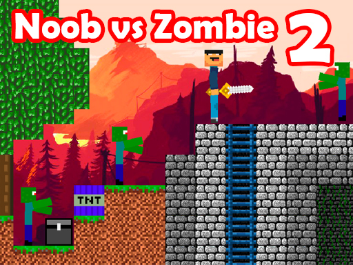 Noob vs Zombie 2 online Adventure game