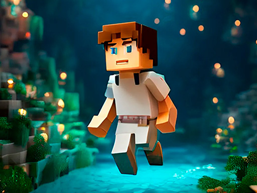 Noobik Parkour in a Cave! online game