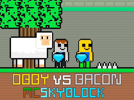Obby vs Bacon MCSkyblock online game
