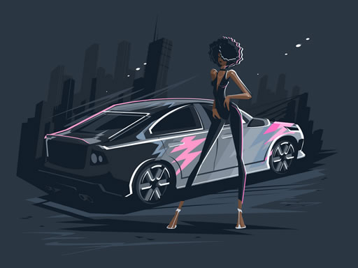 Old And New Cars Coloring online game