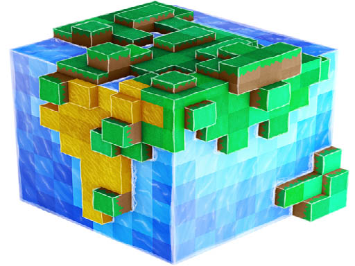 One block survival online game