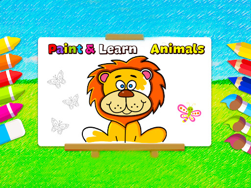 Paint and Learn Animals online Girls game
