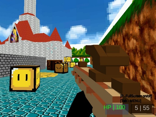 Paintball Gun Pixel 3D online game