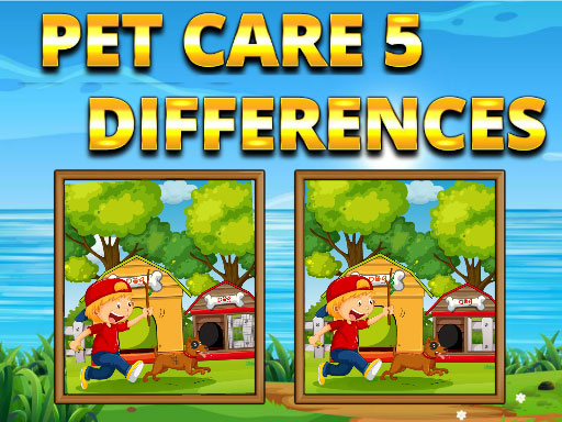 Pet Care 5 Differences online Puzzle game