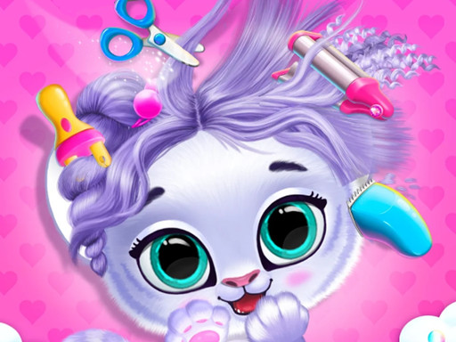 Pets Grooming Bubble Party online Girls game