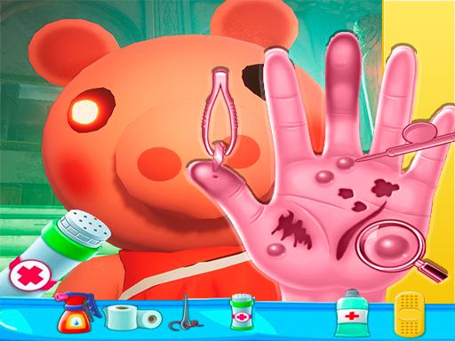 Piggy Hand Doctor Fun Games for Girls Online online Puzzle game