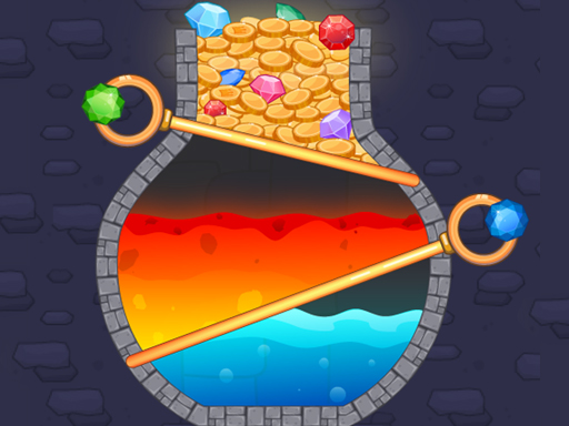 Pin Gems Rescue online Puzzle game