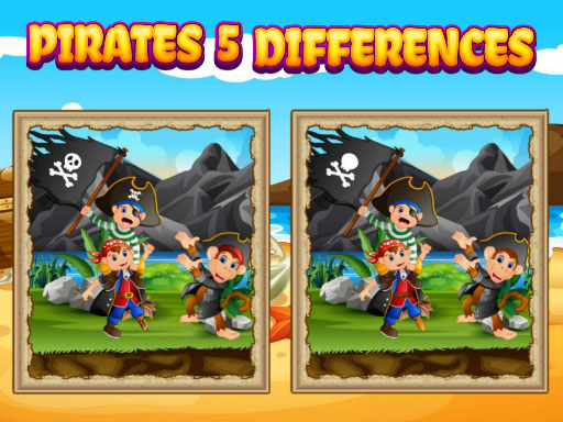 Pirates 5 Differences online Puzzle game