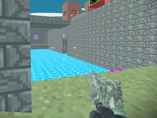 Pixel Blocky Combat Fortress online game