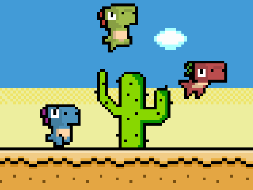 Pixel Dino Run online game