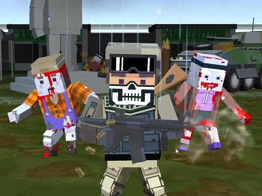 Pixel multiplayer survival zombie online game