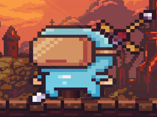 Pixel Ninja Defender online Puzzle game