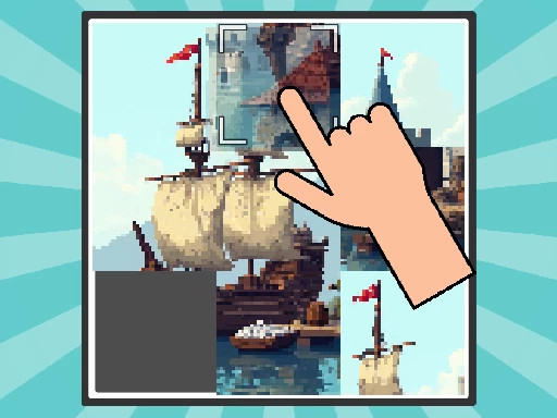 Pixel Slide Puzzle online Puzzle game