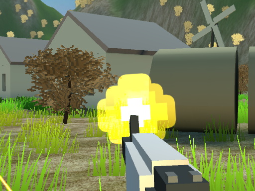 Pixel Village Battle 3D.IO online game