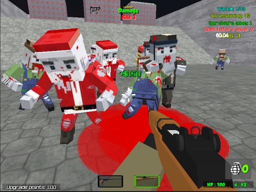 Pixel Wars Apocalypse Zombie blocky combat online Multiplayer game