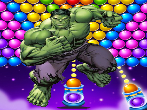 Play Hulk Bubble Shooter Games online Puzzle game