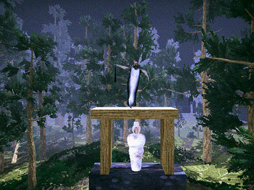 Pocong found Kuntilanak night horror online game