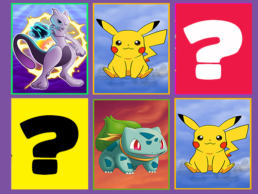 Pokemon Find Pairs online game