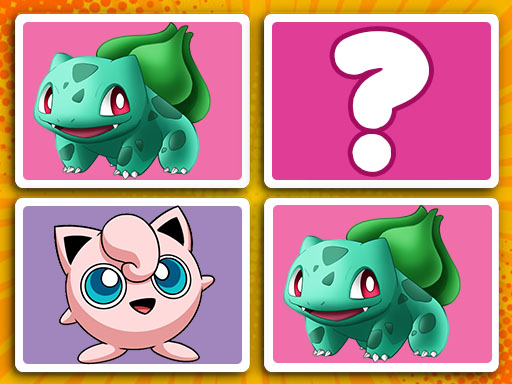PokeWorld Find Pairs online Puzzle game