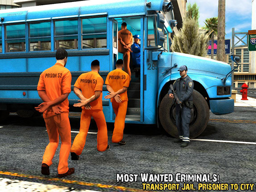 Police Bus Parking Game 3D online Racing game