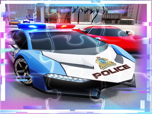 Police Cars Match3 Puzzle Slide online Puzzle game