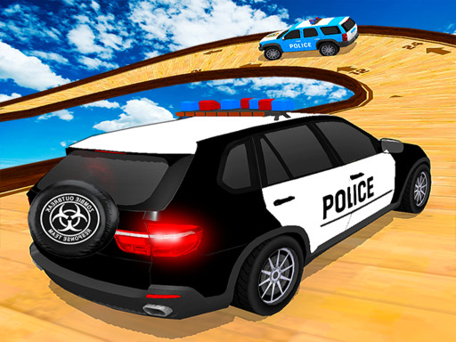 Police Prado Car Stunt Ramp Car Racing Game 3D online game