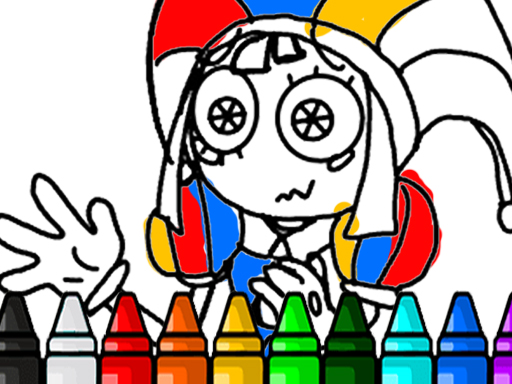 Pomni Coloring Book online Hypercasual game