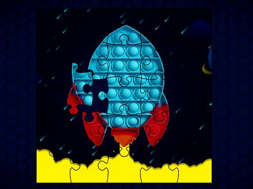 Pop It Rockets in Space Jigsaw online Puzzle game