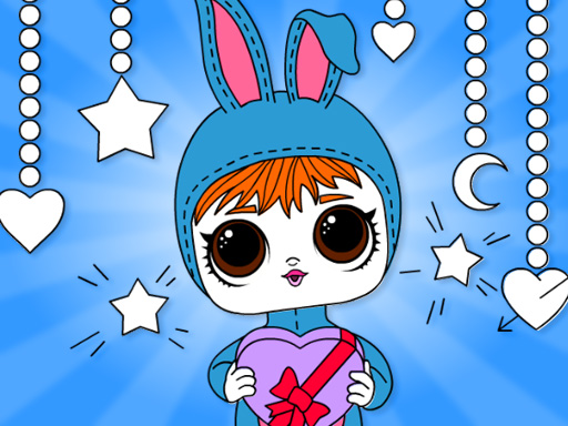 Popsy Surprise Valentines Day Coloring online game